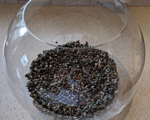 Layer 1: rinsed gravel